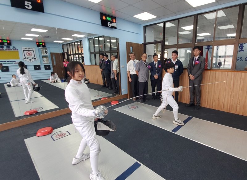 大榮擊劍訓練中心成立，對南台灣擊劍發展具指標性意義。（漾新聞記者陳雯萍攝）