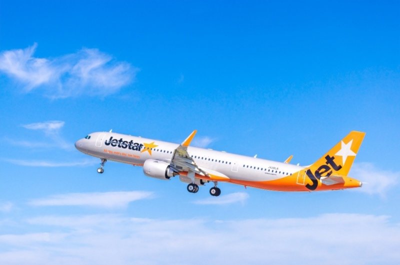 捷星日本 空中巴士 A321LR。（觀光局提供）