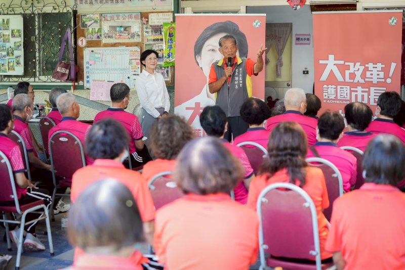 林岱樺拚基層！喊用照顧媽媽的心照顧城市。