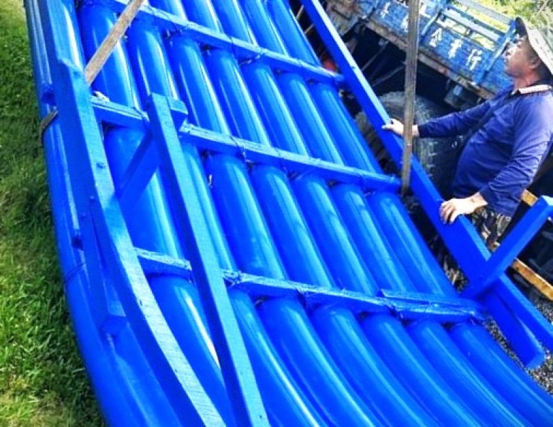 2025 瀰濃藍衫 × 龍舟 × 舟筏體驗，美濃湖本週休二日龍舟舟筏體驗限量開放，名額有限。（黃山高攝）