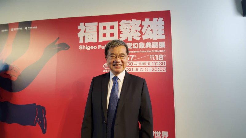 校長楊慶煜致力為高科大播下藝術的種子。(記者陳雯萍攝) 校長楊慶煜致力為高科大播下藝術的種子。(記者陳雯萍攝)
