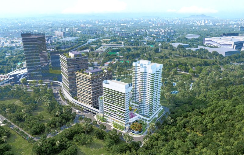 R17世運站東側A6街廓公辦都市更新基地鄰近地區示意圖。