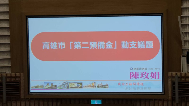 市府第二預備金獨厚特定民代,陳玫娟議員質詢抨擊兩套標準不公平。(漾新聞記者陳雯萍攝) 市府第二預備金獨厚特定民代,陳玫娟議員質詢抨擊兩套標準不公平。(漾新聞記者陳雯萍攝)