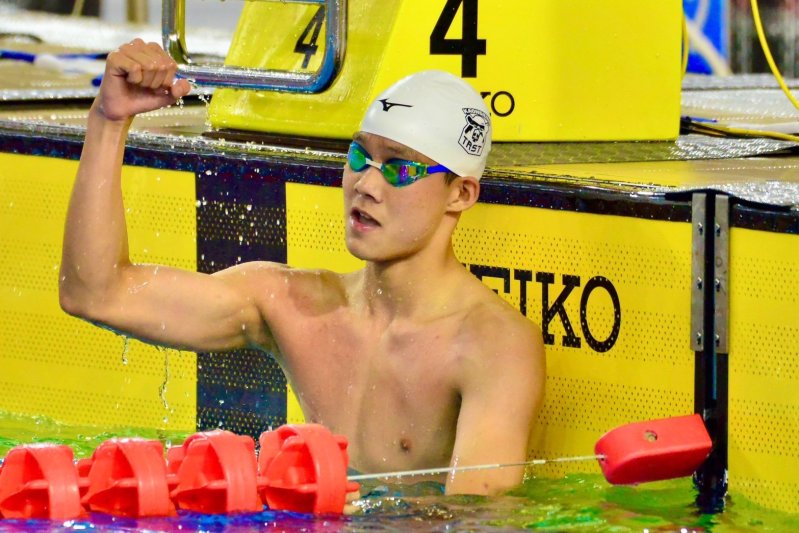 游泳方面，新莊高中李瀚同樣備受期待，其50公尺、100公尺及200公尺自由式皆有亮眼成績，並曾在亞洲青少年錦標賽奪得100公尺自由式亞軍及50公尺自由式第四名，為國內游泳新秀。(漾新聞記者陳雯萍翻攝)