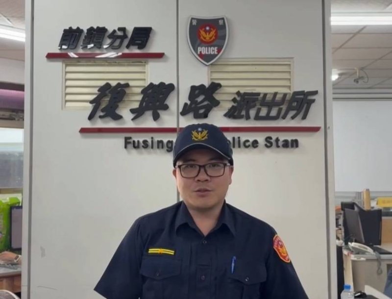 復興路派出所所長陳勇旭說明案情。