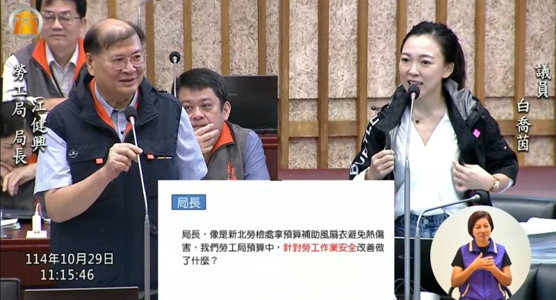 漾新聞｜高雄熱傷害增幅六都第一！白喬茵促補助風扇衣請勞工局長試穿 當場獲允諾研議增列經費