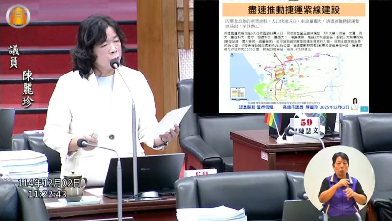 漾新聞｜捷運紫線完成交通部初審　陳麗珍籲市府加速北高交通命脈