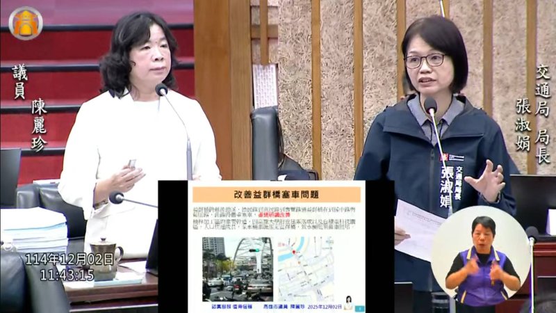 漾新聞｜陳麗珍質詢交通與人行道瓶頸　蓮池潭步道、左楠路網全面催速改善