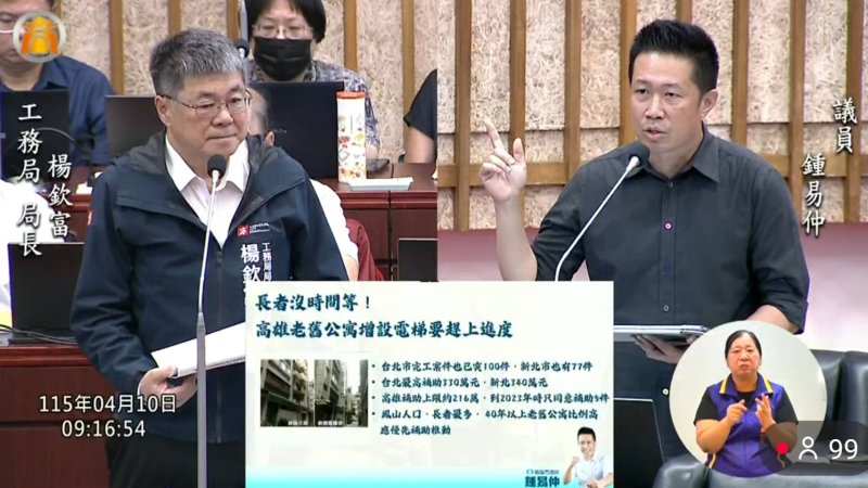 漾新聞｜高雄老屋電梯推動牛步？議員批一年僅兩件落後六都