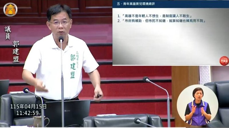 漾新聞｜少子化數據惹議 郭建盟動怒批錯誤報告誤導又未提出因應政策