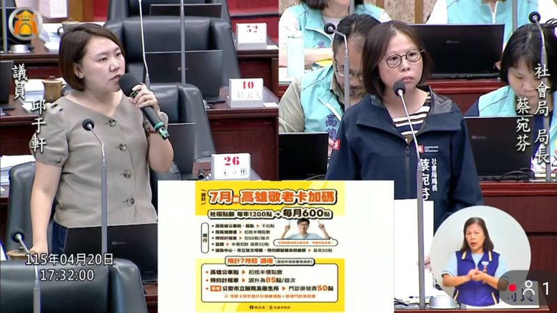 漾新聞｜邱于軒質疑敬老卡加碼恐爆財務黑洞 籲跨局處活化使用