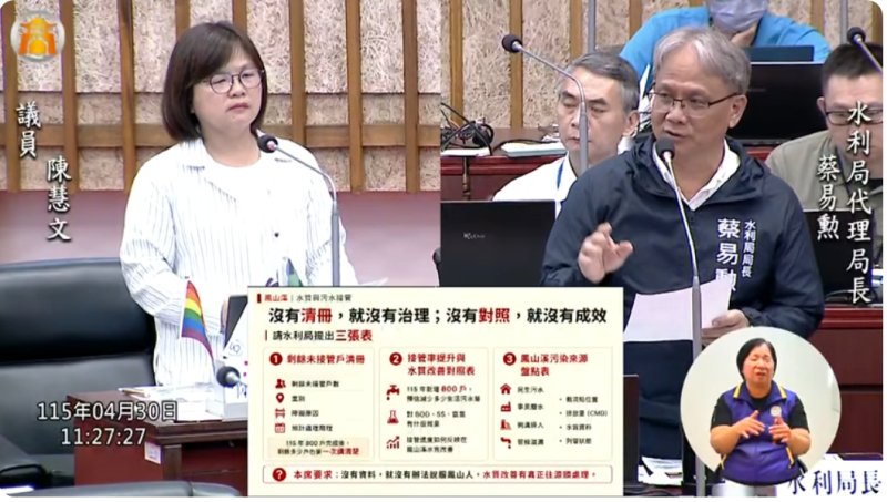 漾新聞｜鳳山溪惡臭難解 陳慧文追問接管率卡關關鍵