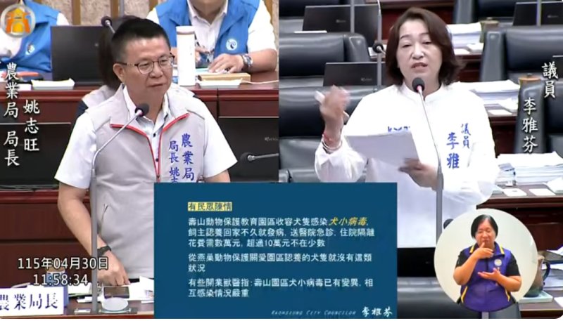 漾新聞｜壽山犬小病毒疑變異 李雅芬籲強化防疫與收容管理