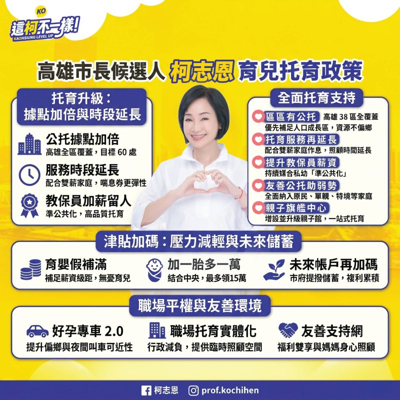 漾新聞｜柯志恩母親節拋育兒三箭　喊育嬰不扣薪打造敢生城市