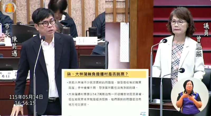 漾新聞｜大林蒲遷村卡關弱勢住戶 曾麗燕質疑配套不足市府提三方案