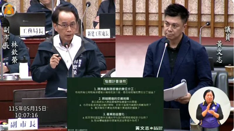 漾新聞｜黃文志關切楠梓園區交通 林欽榮：117年底完工三方滾動協調