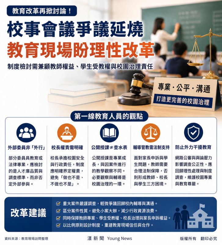 漾新聞｜教師解聘爭議　第一線教育人員回應九大工會籲改革不能忽略校園治理現實