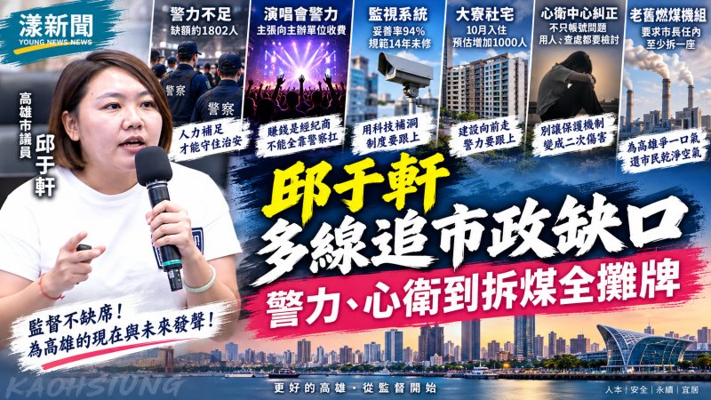 邱于軒多線追市政缺口　警力、心衛到拆煤全攤牌