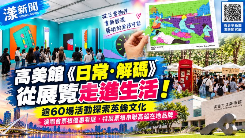 高美館《日常．解碼》掀英倫風潮　逾60場活動玩藝術