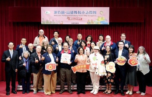 情牽37年 新春開工日康裕成議長迎接波特蘭姊妹市訪問團