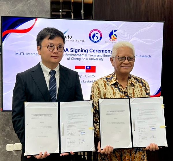 漾新聞｜正修攜手印尼MUTU　共建綠色永續研究中心
