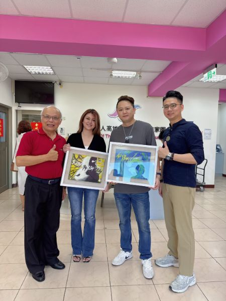 漾新聞|藝術義賣傳愛心！劉柱均畫作化作2萬善款助小天使