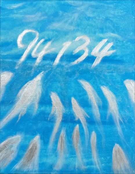 圖／從與個案深刻對話中情感堆疊的情緒，轉化的創作，劉柱均靈動畫更顯張力。(劉柱均提供)