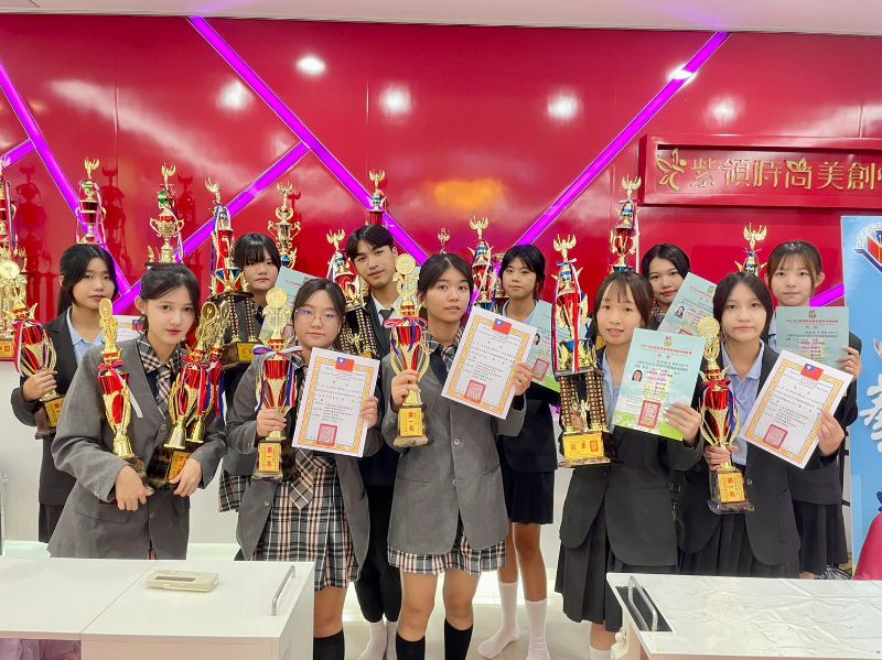 立志中學美容科對外競賽成果豐碩。