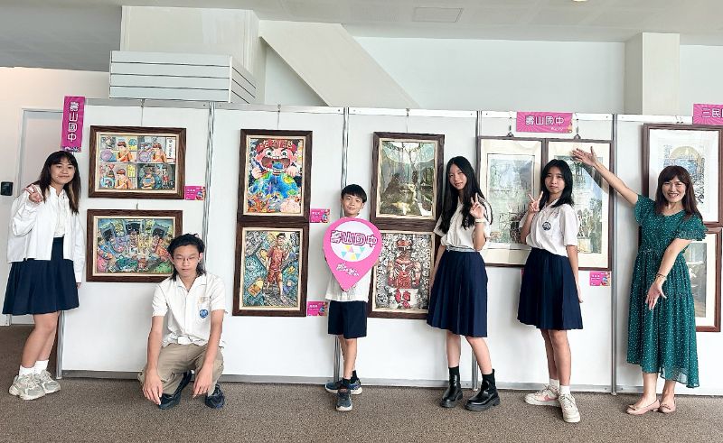 壽山國中美術班作品。