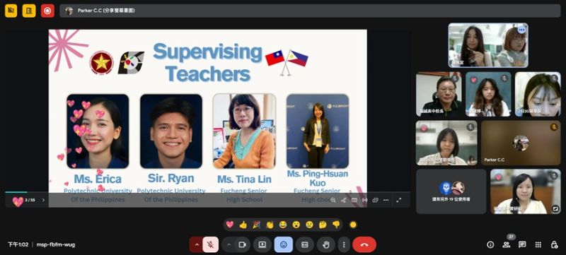 跨國簡報賽學生自辦 福誠高中點燃國際交流新火花