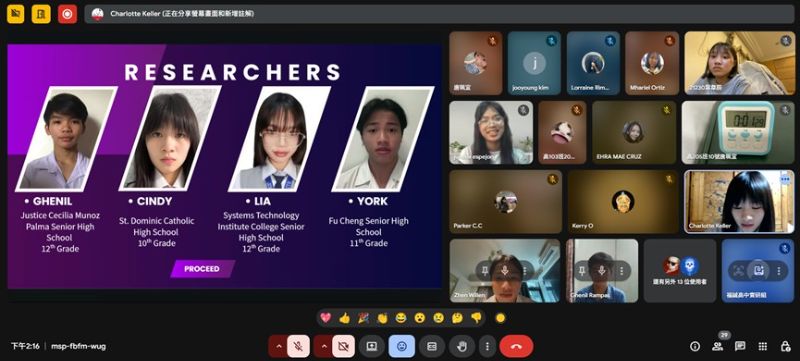 跨國簡報賽學生自辦 福誠高中點燃國際交流新火花