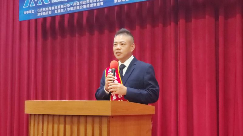 7生產經理獎：予諾國際貿易有限公司、震營建設開發股份有限公司總經理錢璽文。(漾新聞記者陳雯萍攝)