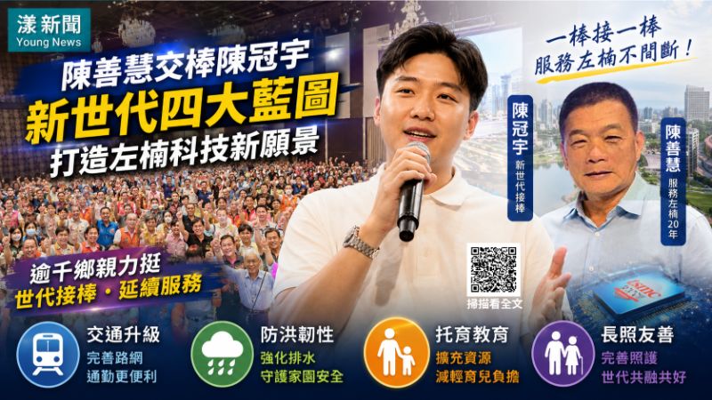 漾新聞|陳善慧交棒陳冠宇 新世代四大藍圖打造左楠科技新願景 17283 漾新聞|陳善慧交棒陳冠宇 新世代四大藍圖打造左楠科技新願景 17283