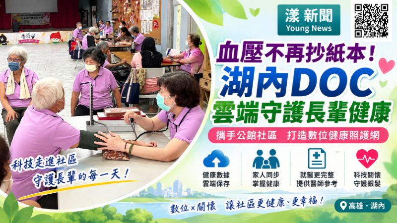 漾新聞|血壓不再抄紙本!湖內DOC雲端守護長輩健康 封面17746.png 漾新聞|血壓不再抄紙本!湖內DOC雲端守護長輩健康 封面17746.png