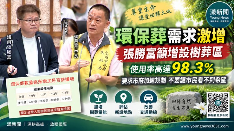 漾新聞|環保葬需求攀升!張勝富催增樹葬區 緊盯大社殯儀館明年4月完工 封面17825 .png 漾新聞|環保葬需求攀升!張勝富催增樹葬區 緊盯大社殯儀館明年4月完工 封面17825 .png