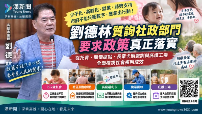 漾新聞|劉德林緊盯托育長輩卡 促社福政策別只衝數字 https://www.youngnews3631.com/news_detail.php?NewsID=17837 漾新聞|劉德林緊盯托育長輩卡 促社福政策別只衝數字 https://www.youngnews3631.com/news_detail.php?NewsID=17837