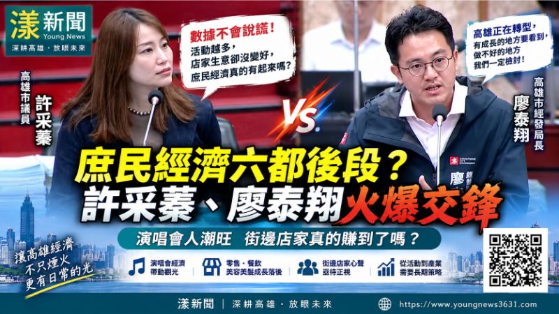 漾新聞|許采蓁猛攻庶民經濟 廖泰翔數據交鋒質詢火爆 https://www.youngnews3631.com/news_detail.php?NewsID=17980 漾新聞|許采蓁猛攻庶民經濟 廖泰翔數據交鋒質詢火爆 https://www.youngnews3631.com/news_detail.php?NewsID=17980