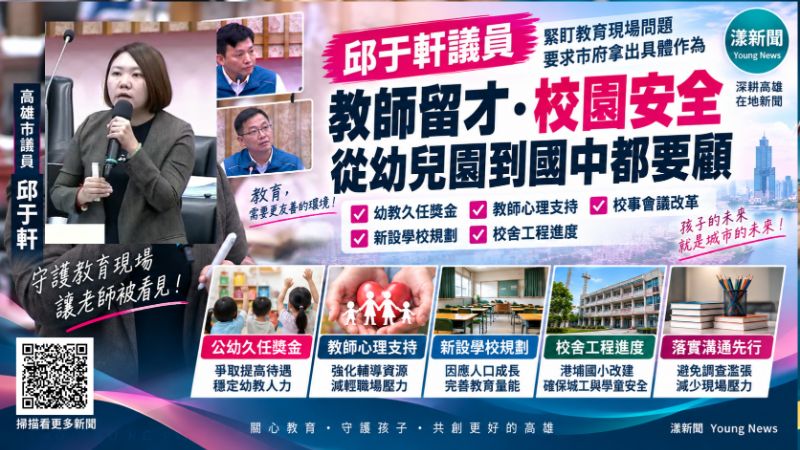 漾新聞|邱于軒追教師留才與校事改革 促久任獎金、溝通先行真正落地 https://www.youngnews3631.com/news_detail.php?NewsID=18055 漾新聞|邱于軒追教師留才與校事改革 促久任獎金、溝通先行真正落地 https://www.youngnews3631.com/news_detail.php?NewsID=18055