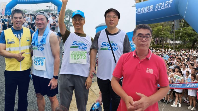 獨家|漾新聞|獅甲國中「跑」出校慶新風景！吳立森完成人生「第一跑」師生總動員熱血開跑