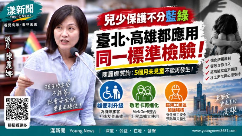 漾新聞｜兒虐案5個月未見童！陳麗娜追社安網漏洞　敬老卡也促全面升級 